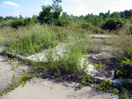 Cascade Drive-In Theatre - Foundations - Photo From Water Winter Wonderland (newer photo)